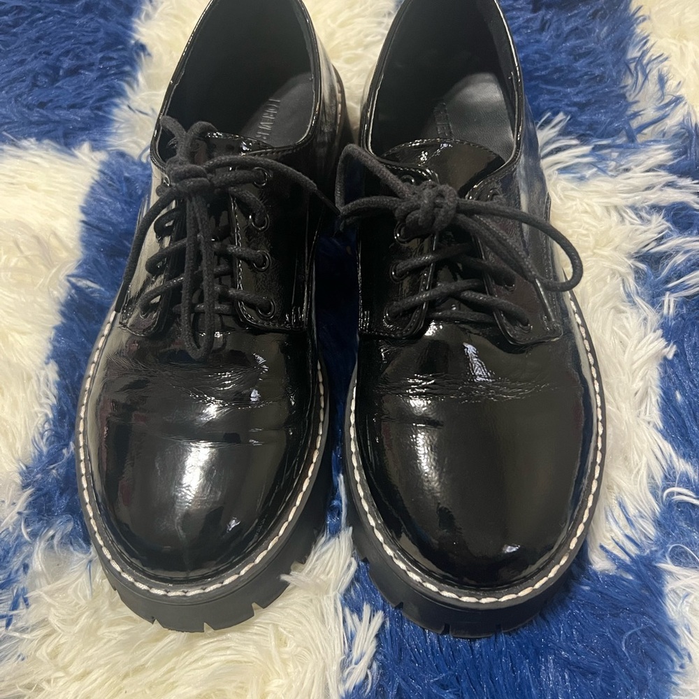 Forever 21 Black Patent Leather Oxfords